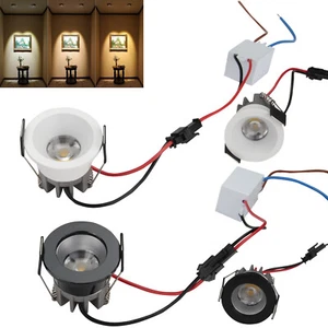 Mini 3W Dimmable LED COB Recessed Ceiling Downlight Lamps + Driver Energy Saving - Picture 1 of 14