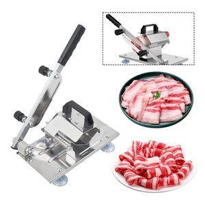 Manual Meat Cutter Frozen Beef Lamb Mutton Sheet Slicer Kitchen Cutting Tool UK - Picture 1 of 15