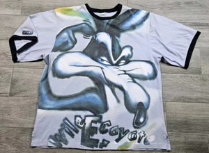 Lot 29 Wile E Coyote AOP Shirt Mens 2XL Vintage Looney Tunes Rap Hip Hop T-Shirt - Picture 1 of 14