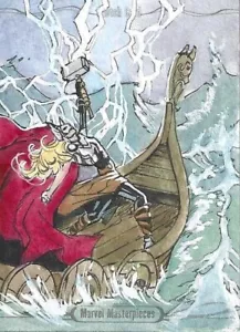 2016 Marvel Masterpieces Sketch - Priscilla Petraites - Picture 1 of 2
