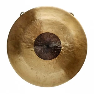 18 Zoll große handgefertigte Gong Yoga tibetischer Hammer Klangheilung Therapie Meditation - Bild 1 von 4