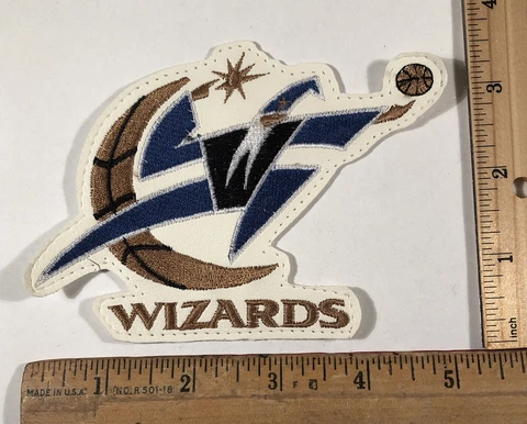 Vintage 1990s Washington Wizards Logo Patch NBA From Jeff Hamilton Jacket Cover