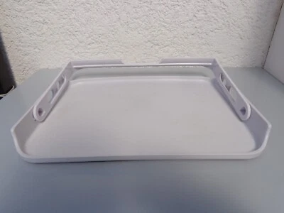 Tablett 45 x 33 cm Kunststoff weiß mit Tragbügel - Bild 1 von 4