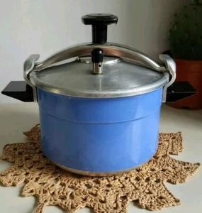 👍Rare cocotte minute Bleue Pastel seb 8L Aluminium du 05/1998 A voir. - Bild 1 von 16