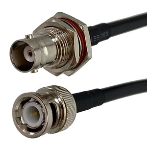 Mampara Jack RG58 BNC Hembra a Conector Macho BNC Puente RF coleta 4 pulgadas ~ 10 pies - Imagen 1 de 4