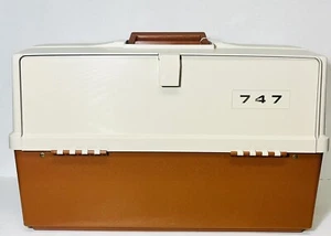 Vintage Large Plano 747 Tackle Box With Two Extra Tackle Boxes & Accessories - Picture 1 of 7