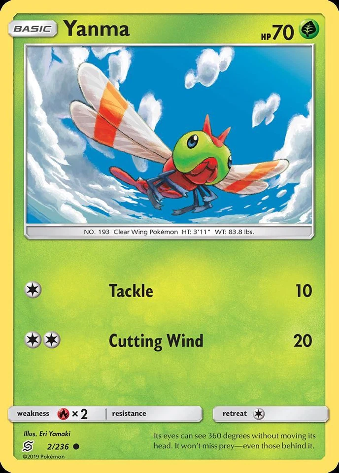 Pokemon Yanma (2/264) Unified Minds LP - Image 1 of 1