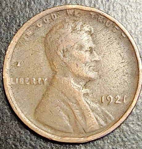 1921 Lincoln Wheat Cent***ERROR Lamination On REV*** Cover