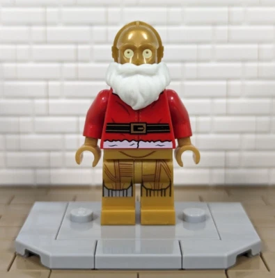 NEW LEGO Star Wars Santa C-3PO Minifigure, Christmas, Holiday sw0680 - Image 1 of 2