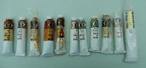 Bundle Job Lot Set 11 x Vintage Winsor & Newton Winton Oil Paint Tubes - Picture 1 of 7