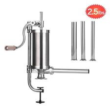 Manual Meat Press Sausage Stuffer Syringe Kitchen Maker Stainless Steel QUALITY