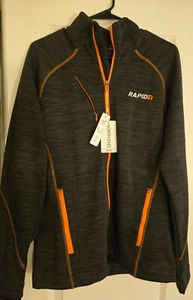 RAPID7 North End Jacket Mens Medium M Gray Full Zip Soft Shell Fleece Lined NEW - Picture 1 of 6