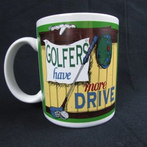 Golfers Have More Drive Papel Giftware Coffee Mug Cup Fathers Day Gift Golf - Picture 1 of 7