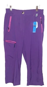 NWT Little Donkey Andy Women's Purple Capri Outdoors Hiking Pants sz L B52 - Picture 1 of 9