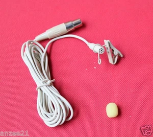 Pro Beige Clip On Lavalier Microphones For Shure TA4F Mini XLR 4Pin ME2 Design - Picture 1 of 1