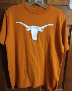 WE ARE TEXAS Boy's Orange Short Sleeve LONGHORN T Shirt, Size XL (20) - Picture 1 of 2