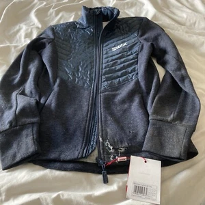 swix womens blizzard hybrid jacket navy blue Size XS - Picture 1 of 4