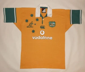 RUGBY SHIRT CANTERBURY AUSTRALIA (M) Jersey Trikot Maillot Maglia Camiseta - Picture 1 of 5
