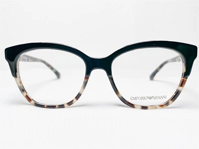 NUEVO Emporio Armani EA3136 5698 Mujer Negro/Gris Habana Anteojos Monturas 51/17 Foto 1 de 4