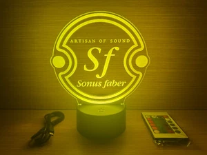 LED Lampe RGB Logo Sonus Faber Cremona Venus Duett Konzert Man Cave Electa - Picture 1 of 10