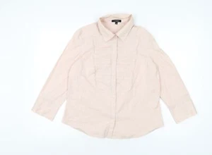 Linea Mujer Rosa Algodón Básico Abotonado Talla 14 Cuello - Imagen 1 de 10