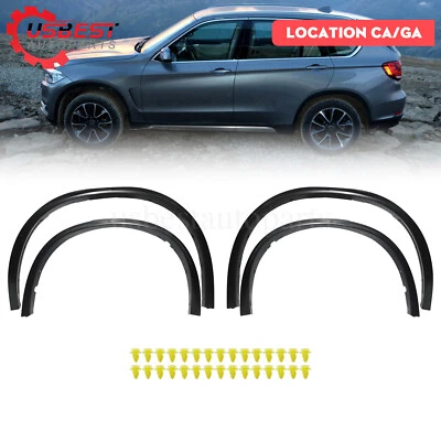 4Pcs Front Rear Fender Flares Wheel Well Arch Molding For BMW X5 F15 2014-18 - Image 1 of 4