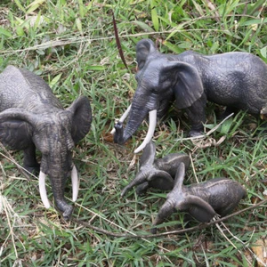 Loxodonta Asian Elephant Wild Animal Figure Model Toy Collector Decor Kid Gift - Picture 1 of 22