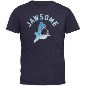Jawsome Navy Adult T-Shirt - Picture 1 of 1