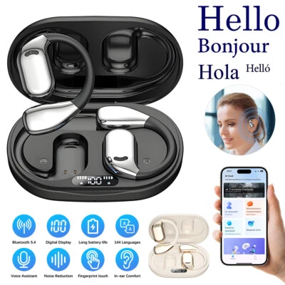Translator Earbuds 144 Languages Two Way Real Time Bluetooth Online Translation - Image 1 of 4