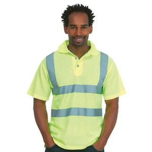 Polo de protección de advertencia amarillo S - 4XL Warn Polo Shirt ropa de protección de advertencia - Imagen 1 de 1