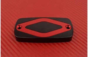 Berms-und Kupplungsbehalterdeckel Vorne Schwarz-Rot HONDA VFR 800 VTEC 2002-2013 - Picture 1 of 3