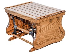 oak glider ottoman only