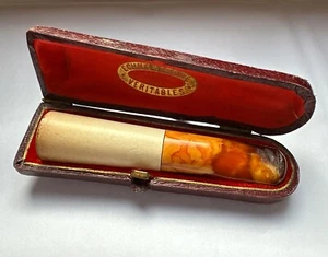 Fume cigarettes ancien - ambre Véritable Et Écume - Imagen 1 de 4