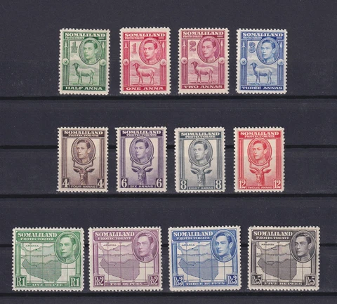 SOMALILAND 1938, SG# 93-104, CV £150, MH Cover