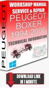 Manual de taller de servicio y reparación PEUGEOT BOXER 1994-2006 + CABLEADO | PARA DESCARGAR - Imagen 1 de 1