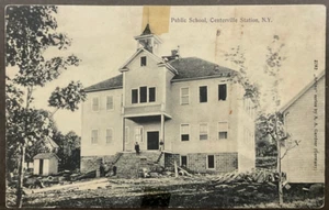 Centerville Station NY  View of the Public School  SHIPS FREE - Picture 1 of 2