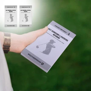 2 Pack Waterproof Scorecard Holder, Fits Golf Bag & - Picture 1 of 11