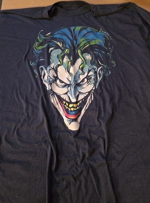 Camiseta para hombre The Joker azul oscuro talla 4XL Batman DC Foto 1 de 2