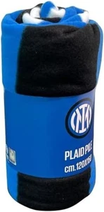 FC Inter Plaid Pile Ufficiale Misura 120x150cm Poliestere colore Nero Azzurro - Imagen 1 de 4