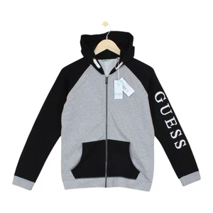 Guess Sudadera con Capucha Niños Talla 14 Años Gris Cremallera Completa Bordada - Imagen 1 de 15