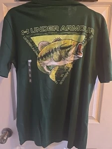 Camiseta Under Armour Fish Para Hombre Lubina Verde Nueva Con Etiquetas Pesca TALLAS DISPONIBLES 3XLarge - Imagen 1 de 6