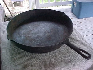 Raro 14" - 14 3/4" WAPAK - SARTÉN DE HIERRO FUNDIDO de colección con ANILLO TÉRMICO - Imagen 1 de 19