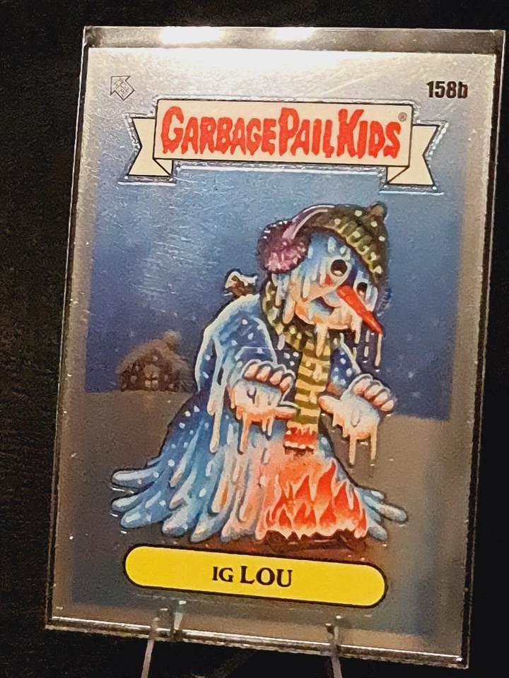 Ig Lou #158b 2021 Chrome Garbage Pail Kids Original Series 4 Base L0147A - Image 1 of 2