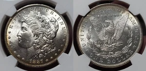 1887 P Morgan Silver Dollar $1 NGC MS 66 - Picture 1 of 11