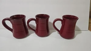 Park Designs Aspen Kaffeetassen 16 Unzen rot - 3er-Set - stabil - Bild 1 von 3