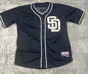 San Diego Padres #2 Johnny Manziel Majestic Trikot ~ Herren Gr. 52 blau MLB SELTEN! - Bild 1 von 8