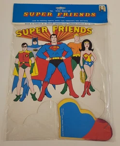 1976 SUPER FRIENDS Unopened CENTERPIECE Party Supply DENMARK DC Batman SUPERMAN - Picture 1 of 5