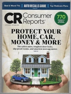Consumer Reports Magzine (Sept/Oct. 2025) Protection-Auto Recalls-TVs-Medicare ! - Picture 1 of 1