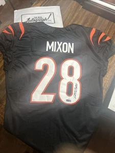 JOE MIXON AUTO signed CINCINNATI BENGALS custom jersey SIZE XL w/ COA JSA - Picture 1 of 9