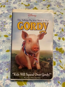VHS Video Cassette GORDY Walt Disney Doug Stone Tom Lester Talking Pig made big - Picture 1 of 24